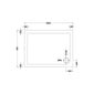 1000 x 760 Rectangle Stone Shower Tray