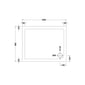 1000 x 800 Rectangle Stone Shower Tray