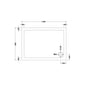 1100 x 800 Rectangle Stone Shower Tray