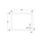1100 x 900 Rectangle Stone Shower Tray