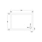 1200 x 900 Rectangle Stone Shower Tray