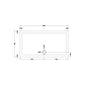 1400 x 760mm Shower Tray