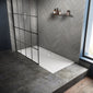 Black Framed Enclosure with Stone Shower Tray - Various Sizes Available