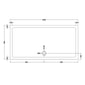1800 x 900mm Shower Tray