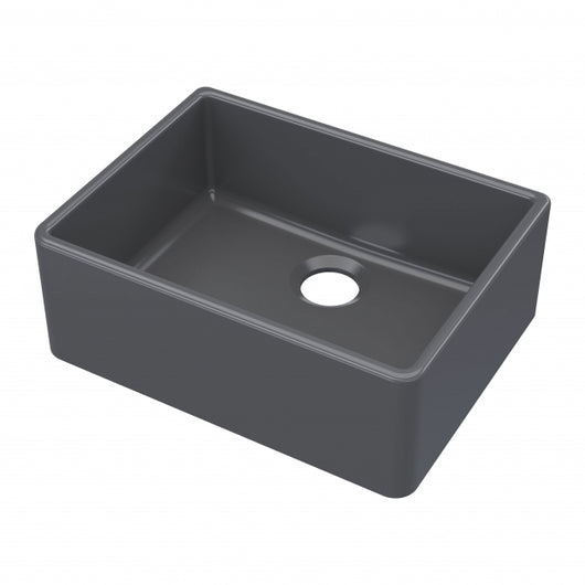  Nuie Butler Fireclay Kitchen Sink Bowl 595mm L x 450mm W - Soft Black