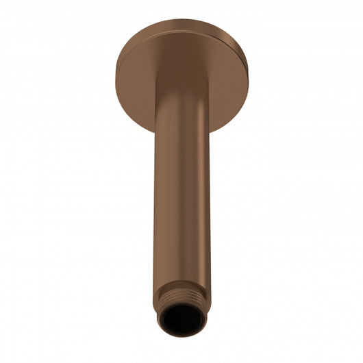  Nuie Round Ceiling-Mounted Shower Arm 160mm Length - Brushed Bronze