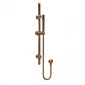 Nuie Arvan Thermostatic Concealed shower Valve with Fixed Shower Head , Arm & Slide Rail Kit - Brushed Bronze