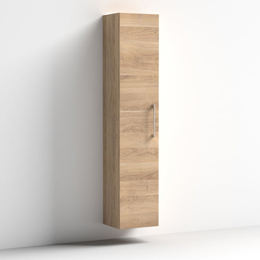  Nuie Arno 300mm Tall Unit (1 Door) - Bleached Oak