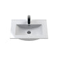 600mm Floor Standing 2 Door/Drawer Vanity & Basin 2 - Satin Anthracite