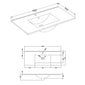 Nova 1500mm Vanity & WC Set - White