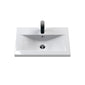 Nuie Arno 600mm Wall Hung 2-Door Vanity & Basin 1 - Satin Grey