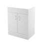 Nuie Eden 600mm Floor Standing 2-Door Vanity Unit & Basin - Gloss White