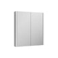 Nova Gloss White 600mm 2 Door Mirror Cabinet