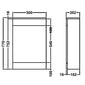 Nuie Mayford Floor Standing Slim WC Unit Including Concealed Cistern 500mm - Gloss White - welovecouk