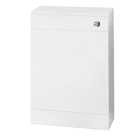  Nuie Mayford Floor Standing Slim WC Unit Including Concealed Cistern 500mm - Gloss White - welovecouk