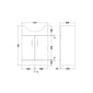 Mayford Floor Standing 2-Door Vanity Unit 550mm - welovecouk