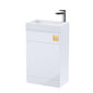 Nuie Athena 500mm Basin & WC Unit - Gloss White