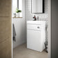 Deus 500mm Toilet and Basin Combination Unit - White