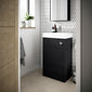 Deus 500mm Toilet and Basin Combination Unit - Charcoal Black