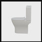 Misirlou Close Coupled Rimless Toilet & Soft Close Seat - Space Saver