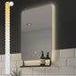 Harbour Backlit LED Mirror with Integrated Self - 790 x 500 - Frameless