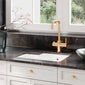 Nuie Undermount Fireclay RH Kitchen Sink Bowl with Central Waste 549mm L x 441mm W - White - welovecouk