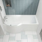 Crystalline 1700 P Shaped Vanity Bathroom Suite - welovecouk