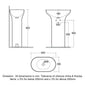 RAK Ceramics Des 600mm 1TH Freestanding Wash Basin - welovecouk