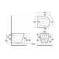 RAK Ceramics Feeling Rimless Wall Hung Pan & Soft Close Seat - Cappuccino - welovecouk