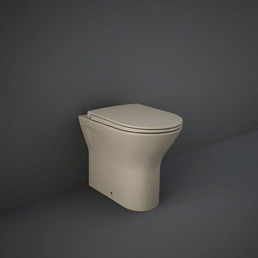  RAK Ceramics Feeling Rimless Back To Wall Pan & Soft Close Seat - Cappuccino