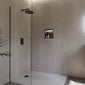 RAK Ingot Square Recessed Niche 305 x 305mm with LED - Matt Black
