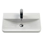 Nuie Core 600mm Wall Hung 2-Door Vanity & Basin - Gloss White