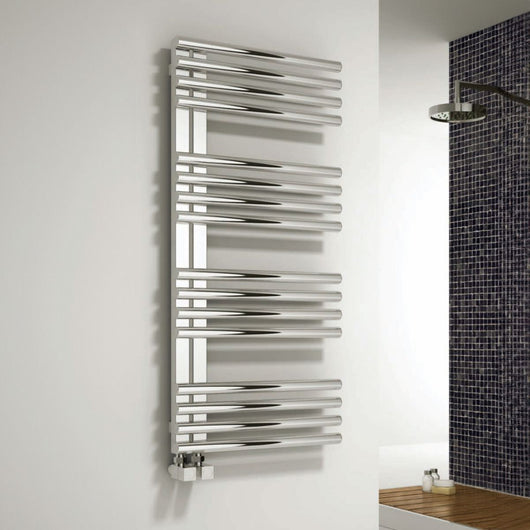  Reina Adora 1106 x 500 Stainless Steel Heated Towel Rail - welovecouk