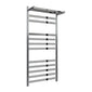 Reina Alento Designer Heated Towel Rail - 1120 x 530mm - Stainless Steel - welovecouk