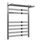 Reina Alento Designer Heated Towel Rail - 720 x 530mm - Stainless Steel - welovecouk