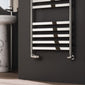 Reina Alento Designer Heated Towel Rail - 1450 x 530mm - Stainless Steel - welovecouk