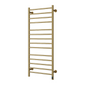 Reina Arnage Vertical Dry Electric Heated Towel Rail - 1200 x 500mm - Brushed Brass
