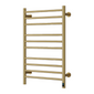 Reina Arnage Vertical Dry Electric Heated Towel Rail - 800 x 500mm - Brushed Brass
