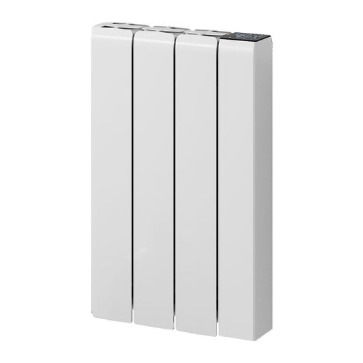  Reina Aron Horizontal Die Cast Ceramic WIFI Electric Aluminium Radiator - 570 x 360mm - White