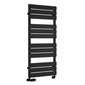 Reina Avola Flat Panel Heated Towel Rail - Black - Various Sizes Available