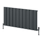 Reina Caldaro Horizontal Aluminium Radiator - Anthracite - Various Sizes Available