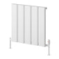 Reina Caldaro Horizontal Aluminium Radiator - White - Various Sizes Available