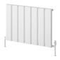 Reina Caldaro Horizontal Aluminium Radiator - 600 x 870mm - White - welovecouk