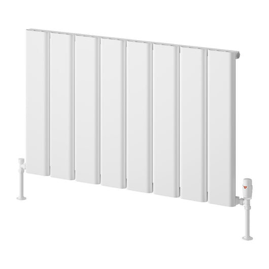  Reina Caldaro Horizontal Aluminium Radiator - 600 x 995mm - White - welovecouk
