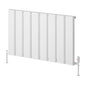 Reina Caldaro Horizontal Aluminium Radiator - 600 x 995mm - White - welovecouk