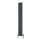 Reina Caldaro Vertical Aluminium Radiator - 1800 x 245mm - Anthracite - welovecouk
