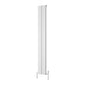 Reina Caldaro Vertical Aluminium Radiator - 1800 x 245mm - White - welovecouk