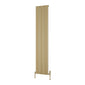 Reina Caldaro Vertical Aluminium Radiator - 1800 x 370mm - Brass Effect - welovecouk