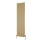 Reina Caldaro Vertical Aluminium Radiator - 1800 x 495mm - Brass Effect - welovecouk