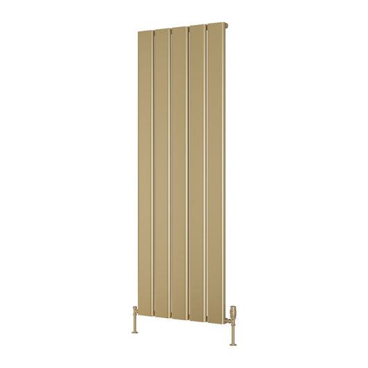  Reina Caldaro Vertical Aluminium Radiator - 1800 x 620mm - Brass Effect - welovecouk
